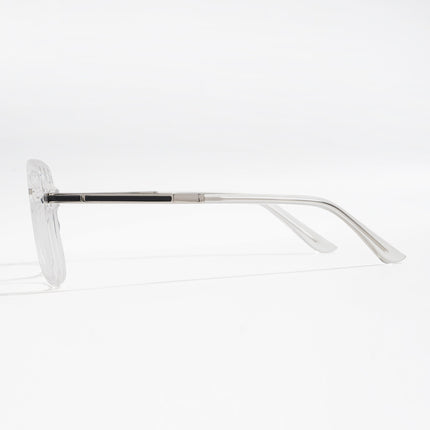 EyeJack Titex Transparent Wayfarer Eyeglasses for Men & Women (18908CL320-C7)