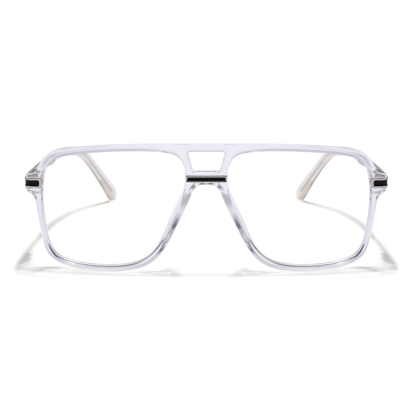 EyeJack Titex Transparent Wayfarer Eyeglasses for Men & Women (18908CL320-C7)