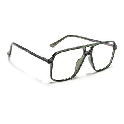 EyeJack Titex Green Wayfarer Eyeglasses for Men & Women (18908CL322-C9)