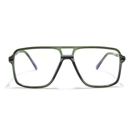 EyeJack Titex Green Wayfarer Eyeglasses for Men & Women (18908CL322-C9)
