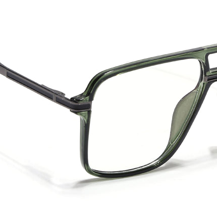 EyeJack Titex Green Wayfarer Eyeglasses for Men & Women (18908CL322-C9)