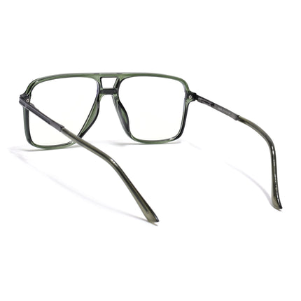 EyeJack Titex Green Wayfarer Eyeglasses for Men & Women (18908CL322-C9)