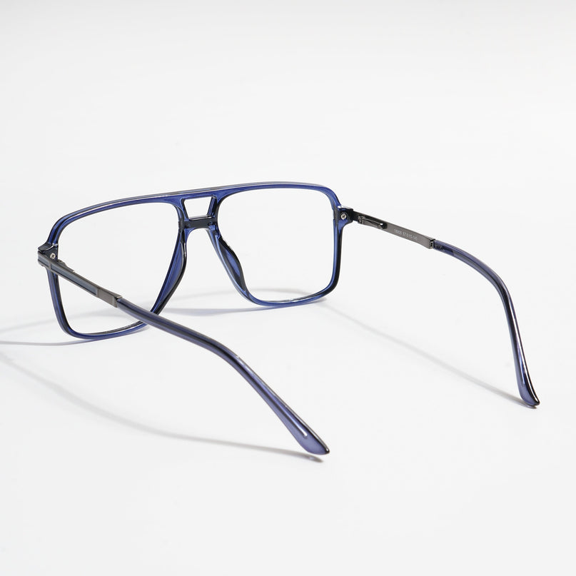 EyeJack Titex Blue Wayfarer Eyeglasses for Men & Women (18908CL323-C10)