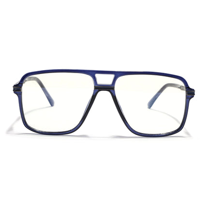 EyeJack Titex Blue Wayfarer Eyeglasses for Men & Women (18908CL323-C10)
