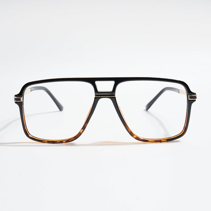 EyeJack Titex Demi Brown Wayfarer Eyeglasses for Men & Women (18908CL324-C11)