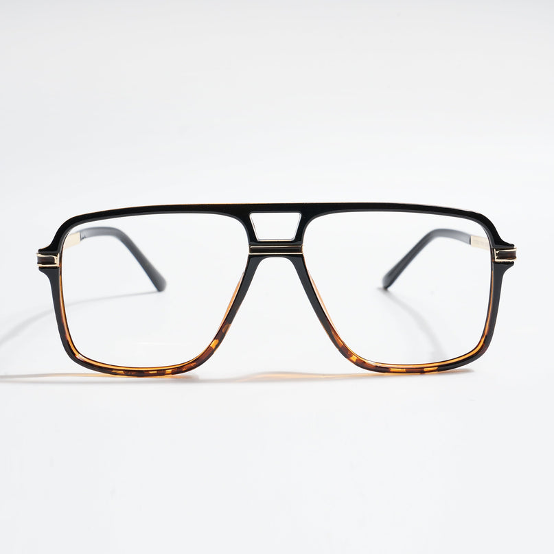 EyeJack Titex Demi Brown Wayfarer Eyeglasses for Men & Women (18908CL324-C11)