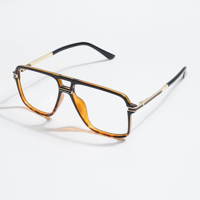 EyeJack Titex Demi Brown Wayfarer Eyeglasses for Men & Women (18908CL324-C11)