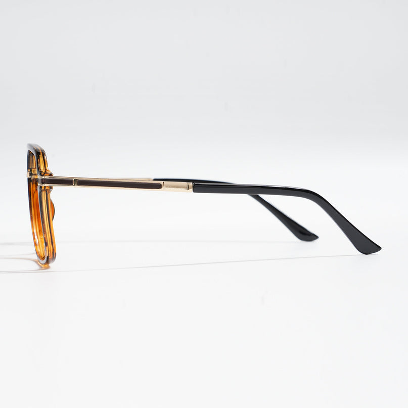 EyeJack Titex Demi Brown Wayfarer Eyeglasses for Men & Women (18908CL324-C11)