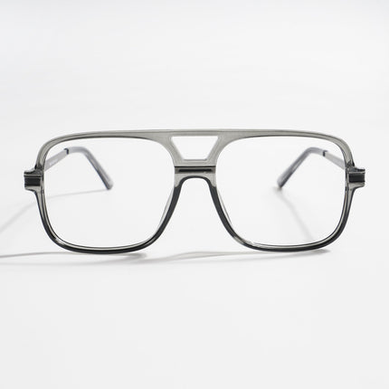 EyeJack Titex Shine Grey Wayfarer Eyeglasses for Men & Women (18909CL329-C5)