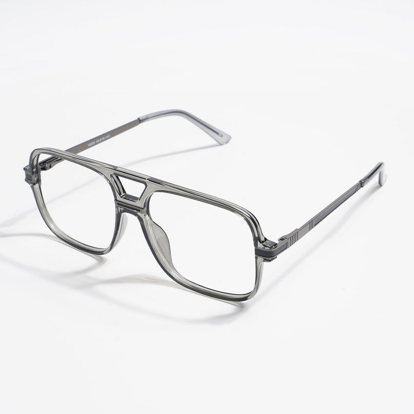 EyeJack Titex Shine Grey Wayfarer Eyeglasses for Men & Women (18909CL329-C5)