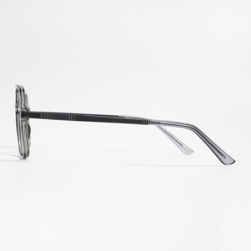 EyeJack Titex Shine Grey Wayfarer Eyeglasses for Men & Women (18909CL329-C5)