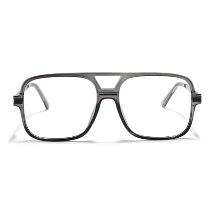 EyeJack Titex Shine Grey Wayfarer Eyeglasses for Men & Women (18909CL329-C5)