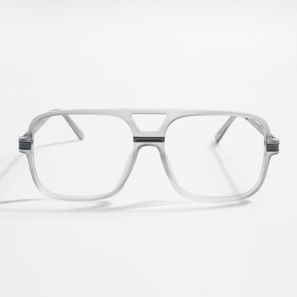 EyeJack Titex Matt Grey Wayfarer Eyeglasses for Men & Women (18909CL330-C6)