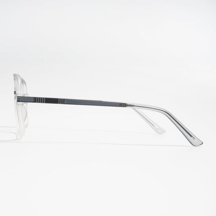 EyeJack Titex Matt Grey Wayfarer Eyeglasses for Men & Women (18909CL330-C6)
