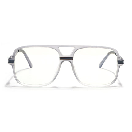 EyeJack Titex Matt Grey Wayfarer Eyeglasses for Men & Women (18909CL330-C6)