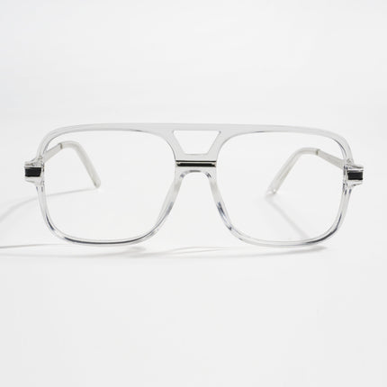 EyeJack Titex Transparent Wayfarer Eyeglasses for Men & Women (18909CL331-C7)