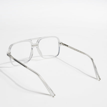 EyeJack Titex Transparent Wayfarer Eyeglasses for Men & Women (18909CL331-C7)
