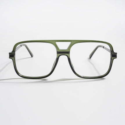 EyeJack Titex Green Wayfarer Eyeglasses for Men & Women (18909CL333-C9)