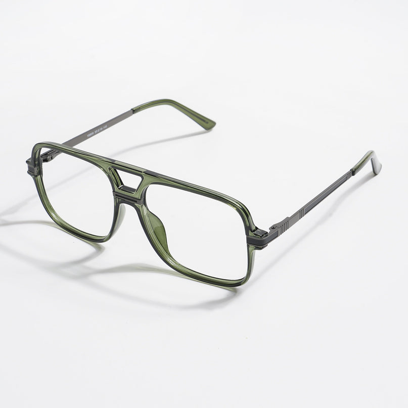 EyeJack Titex Green Wayfarer Eyeglasses for Men & Women (18909CL333-C9)