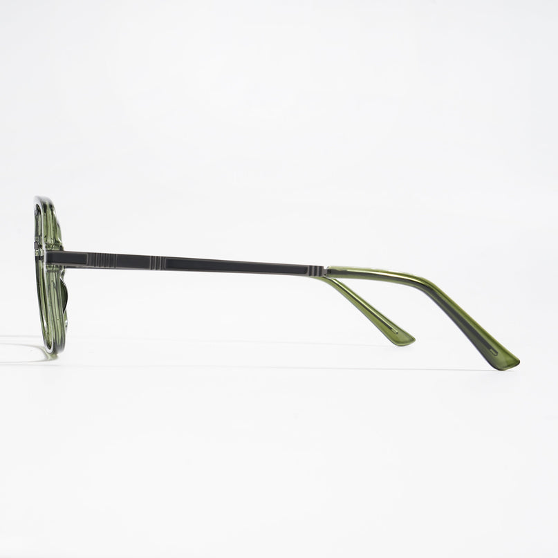 EyeJack Titex Green Wayfarer Eyeglasses for Men & Women (18909CL333-C9)