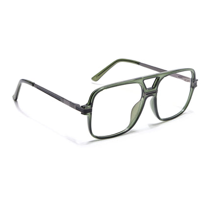 EyeJack Titex Green Wayfarer Eyeglasses for Men & Women (18909CL333-C9)