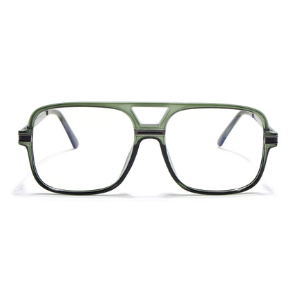 EyeJack Titex Green Wayfarer Eyeglasses for Men & Women (18909CL333-C9)