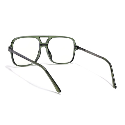 EyeJack Titex Green Wayfarer Eyeglasses for Men & Women (18909CL333-C9)
