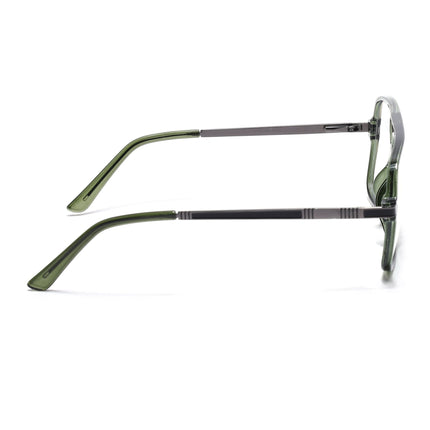 EyeJack Titex Green Wayfarer Eyeglasses for Men & Women (18909CL333-C9)