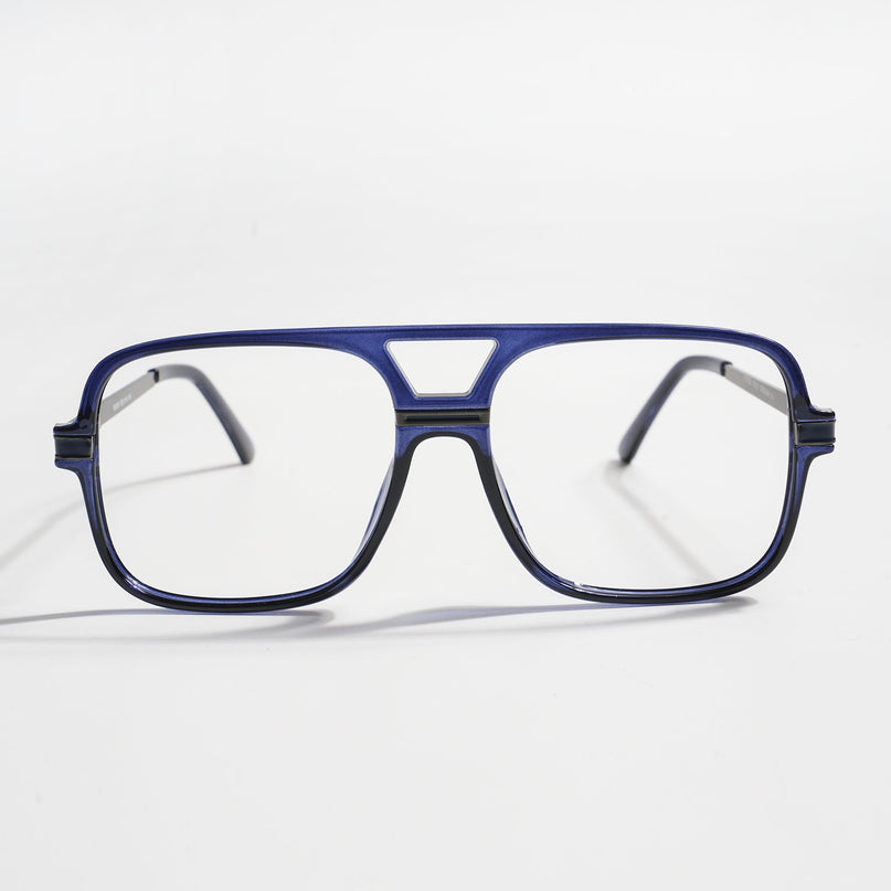 EyeJack Titex Blue Wayfarer Eyeglasses for Men & Women (18909CL334-C10)