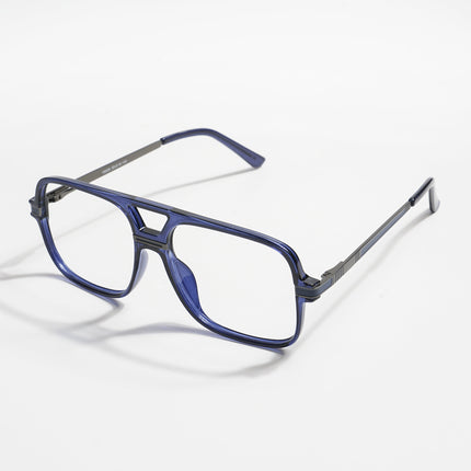 EyeJack Titex Blue Wayfarer Eyeglasses for Men & Women (18909CL334-C10)