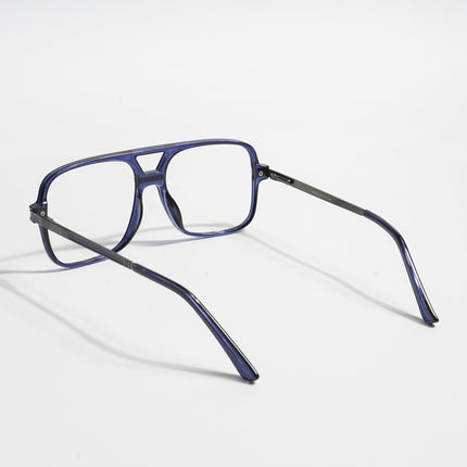 EyeJack Titex Blue Wayfarer Eyeglasses for Men & Women (18909CL334-C10)