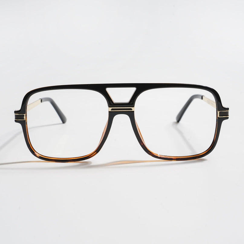 EyeJack Titex Demi Brown Wayfarer Eyeglasses for Men & Women (18909CL335-C11)