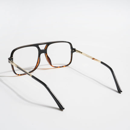 EyeJack Titex Demi Brown Wayfarer Eyeglasses for Men & Women (18909CL335-C11)