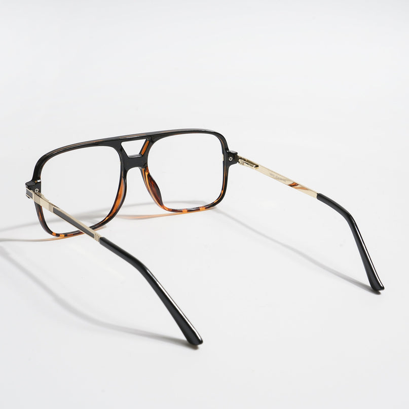 EyeJack Titex Demi Brown Wayfarer Eyeglasses for Men & Women (18909CL335-C11)