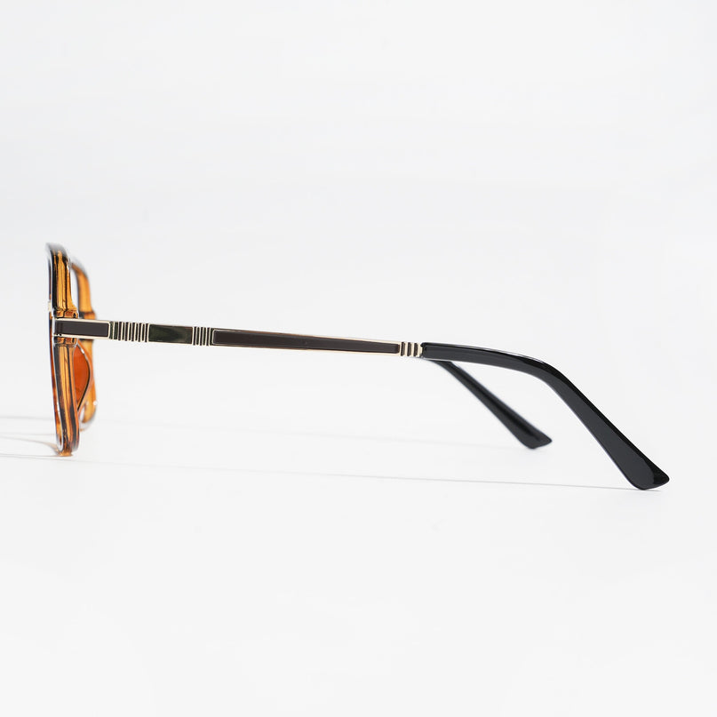 EyeJack Titex Demi Brown Wayfarer Eyeglasses for Men & Women (18909CL335-C11)
