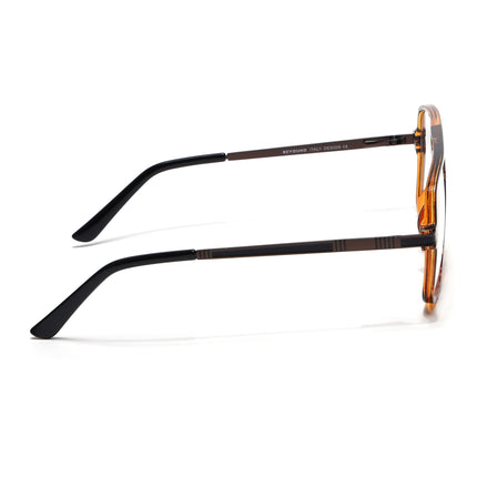 EyeJack Titex Demi Brown Wayfarer Eyeglasses for Men & Women (18909CL335-C11)
