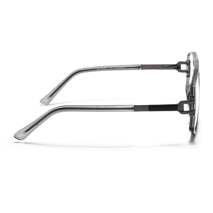 EyeJack Titex Shine Grey Wayfarer Eyeglasses for Men & Women (18910CL340-C5)