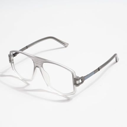 EyeJack Titex Matt Grey Wayfarer Eyeglasses for Men & Women (18910CL341-C6)