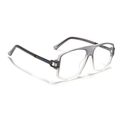 EyeJack Titex Matt Grey Wayfarer Eyeglasses for Men & Women (18910CL341-C6)