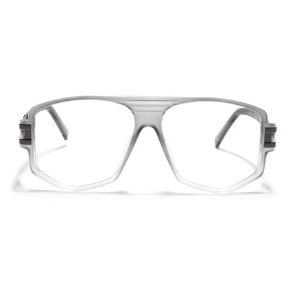 EyeJack Titex Matt Grey Wayfarer Eyeglasses for Men & Women (18910CL341-C6)