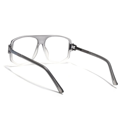 EyeJack Titex Matt Grey Wayfarer Eyeglasses for Men & Women (18910CL341-C6)