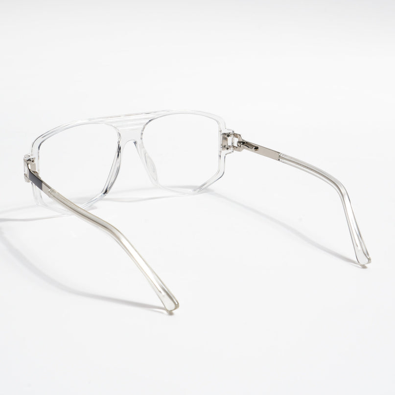 EyeJack Titex Transparent Wayfarer Eyeglasses for Men & Women (18910CL342-C7)