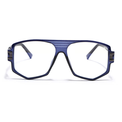 EyeJack Titex Blue Wayfarer Eyeglasses for Men & Women (18910CL345-C10)