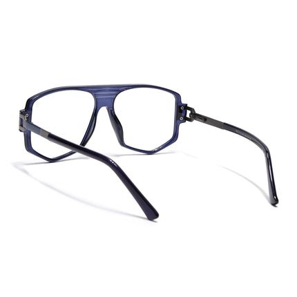 EyeJack Titex Blue Wayfarer Eyeglasses for Men & Women (18910CL345-C10)