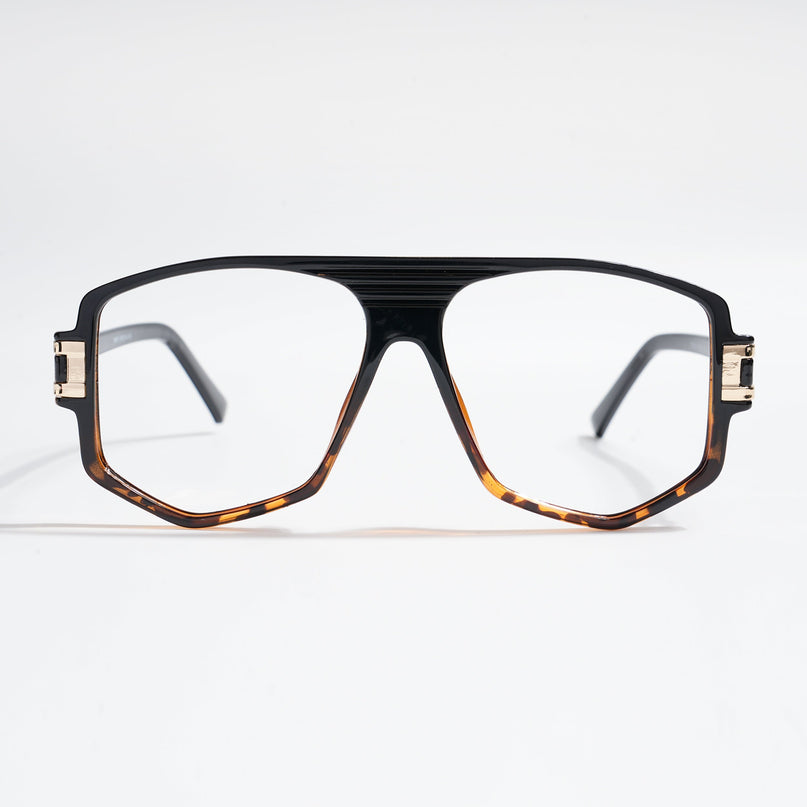 EyeJack Titex Demi Brown Wayfarer Eyeglasses for Men & Women (18910CL346-C11)