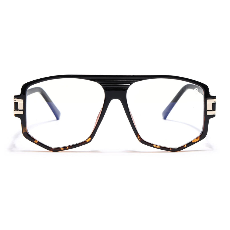 EyeJack Titex Demi Brown Wayfarer Eyeglasses for Men & Women (18910CL346-C11)