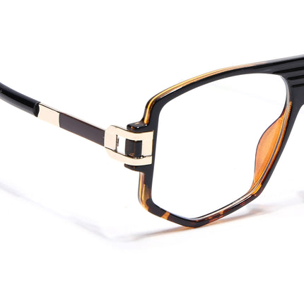 EyeJack Titex Demi Brown Wayfarer Eyeglasses for Men & Women (18910CL346-C11)