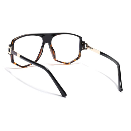 EyeJack Titex Demi Brown Wayfarer Eyeglasses for Men & Women (18910CL346-C11)