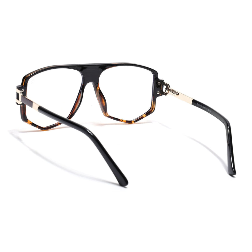 EyeJack Titex Demi Brown Wayfarer Eyeglasses for Men & Women (18910CL346-C11)