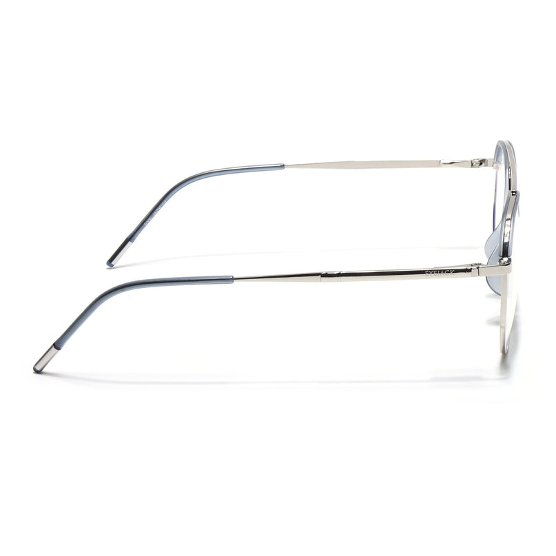 Eyejack Aura Light Grey & Silver Wayfarer Eyeglasses for Men & Women (19001FCL1948-C3)